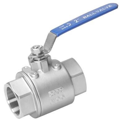 Stainless Steel 2pc Thread Ball Valve