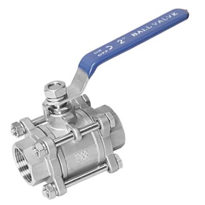 Stainless Steel 3pc Thread Ball Valve